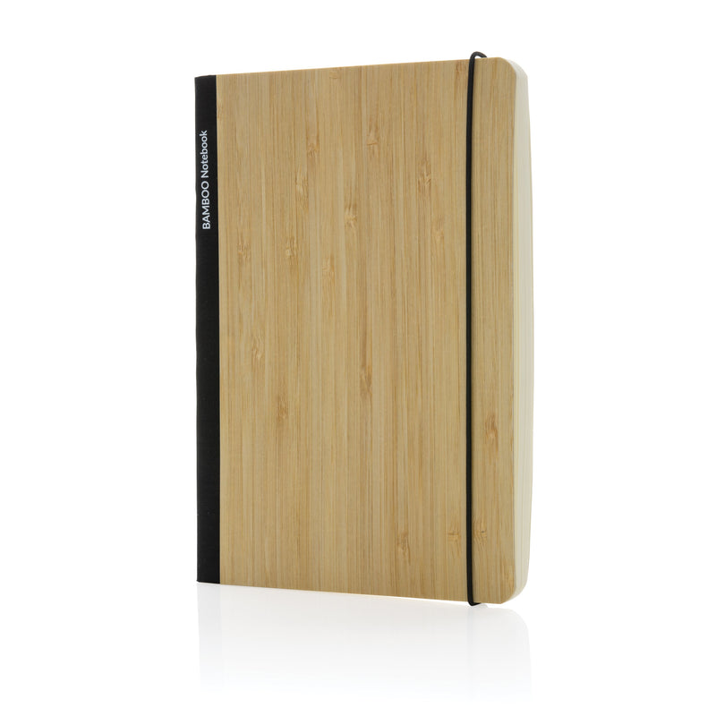 Load image into Gallery viewer, A5 Bamboo Notebook pack of 25 Black Custom Wood Designs __label: Multibuy black-a5-bamboo-notebook-pack-of-25-53613754810711
