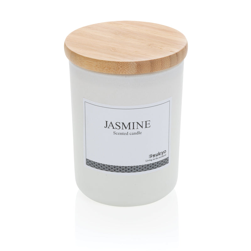 Load image into Gallery viewer, Wooden bamboo lid scented candle pack of 25 White Custom Wood Designs __label: Multibuy black-wooden-bamboo-lid-scented-candle-pack-of-25-53613170327895
