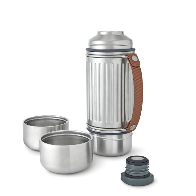 Load image into Gallery viewer, Black+Blum Explorer Flask Duo 1L - Custom Wood DesignsBlack + Blum Explorer Flask Duo 1L, black stainless steel drinkware set with two insulated bottles and secure caps.DrinkwareP439.1702Stainless steel,Polypropylenegrey
