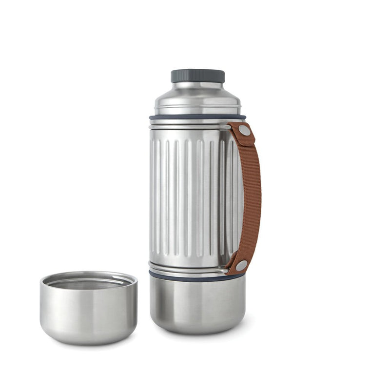 Load image into Gallery viewer, Black+Blum Explorer Flask Duo 1L - Custom Wood DesignsBlack + Blum Explorer Flask Duo 1L set of two black stainless steel drinkware bottles with screw caps and compact design.DrinkwareP439.1702Stainless steel,Polypropylenegrey
