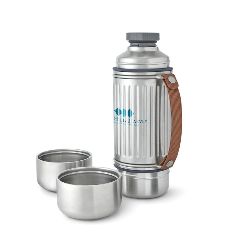 Load image into Gallery viewer, Black+Blum Explorer Flask Duo 1L - Custom Wood DesignsBlack + Blum Explorer Flask Duo 1L drinkware set with two black stainless steel flasks, suitable for outdoor and travel useDrinkwareP439.1702Stainless steel,Polypropylenegrey
