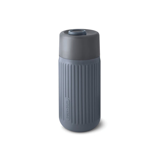 Black+Blum Glass Travel Cup 340ML - Custom Wood DesignsBlack + Blum glass travel cup, 340ml, with black lid and clear body, designed for hot and cold beverages on the go.DrinkwareP439.1602Glass,Siliconegrey