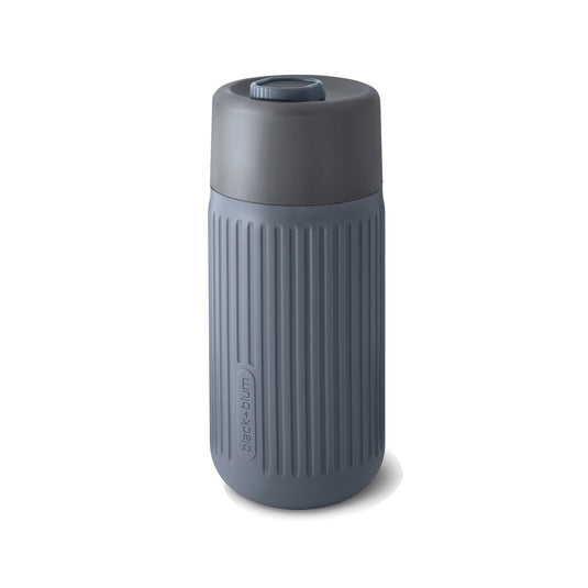 Black+Blum Glass Travel Cup 340ML - Custom Wood DesignsBlack+Blum glass travel cup in black and clear, 340ml, showcasing sleek design and secure lid for on-the-go drinks.DrinkwareP439.1602Glass,Siliconegrey