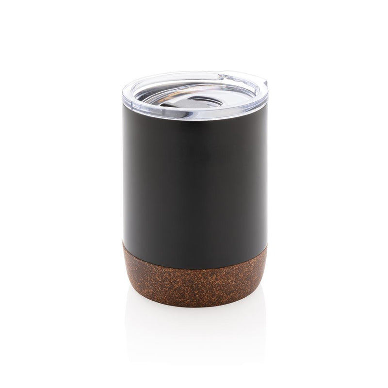Load image into Gallery viewer, Re-steel cork small vacuum coffee mug pack of 25 Branded Black Custom Wood Designs __label: Multibuy blackcorkcoffeemugcustomwooddesigns
