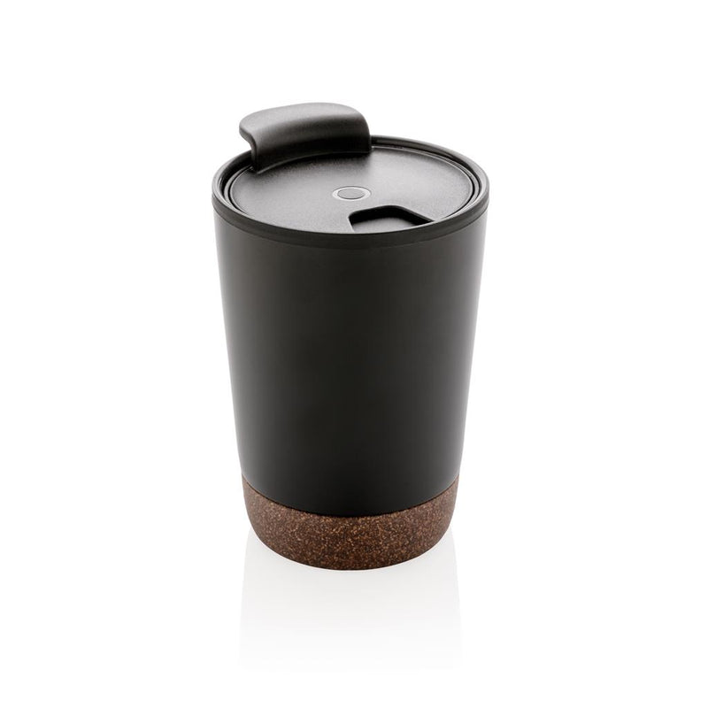 Load image into Gallery viewer, Stainless steel cork coffee tumbler pack of 25 Branded Black Custom Wood Designs __label: Multibuy blackcorktumblercustomwooddesigns
