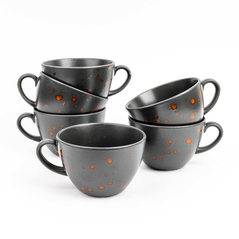 Load image into Gallery viewer, Bloom cappuccino cup, 285ml - Custom Wood DesignsFine Dine Bloom cappuccino cup, 285ml, featuring a floral design and ceramic material, ideal for serving cappuccinos.Cappuccino cup779934
