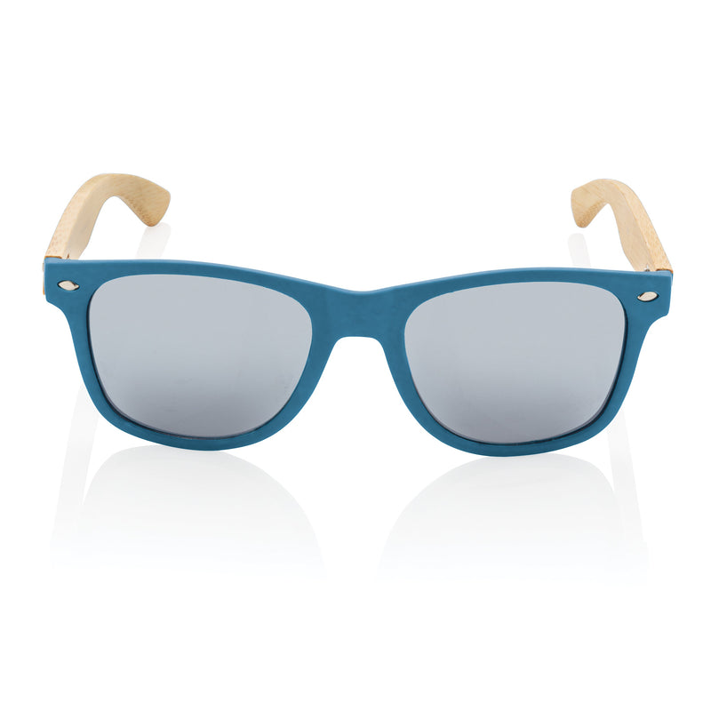 Load image into Gallery viewer, Bamboo wood sunglasses pack of 100 Blue Custom Wood Designs __label: Multibuy blue-bamboo-wood-sunglasses-pack-of-100-53613158924631
