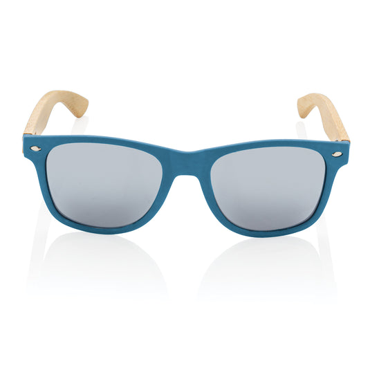 Bamboo wood sunglasses pack of 100 Blue Custom Wood Designs __label: Multibuy blue-bamboo-wood-sunglasses-pack-of-100-53613158924631