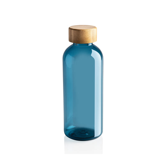 Bottle with bamboo lid 660ml pack of 25 Blue Custom Wood Designs __label: Multibuy blue-bottle-with-bamboo-lid-660ml-pack-of-25-53613700514135