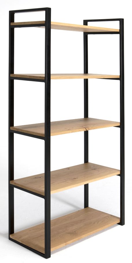 Loft solid oak bookcase Ireland – custom made by Custom Wood Designs
