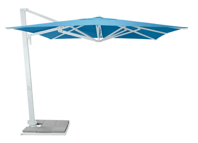 Load image into Gallery viewer, Borée 3x3m Commercial Parasol with Base and Sealing Plate SET - Custom Wood DesignsBorée 3x3m Commercial Parasol with Base and Sealing Plate SETOutdoor Parasol24575179859063WhiteAdriaticBlue
