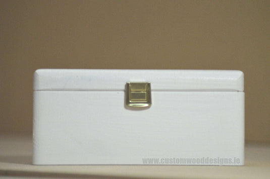 White Wood Box PHW1 21 X 12 X 9,5cm Box Painted White Custom Wood Designs bedroom deco box box with lid gift hamper box light room deco wood wooden box-painted-white-default-title-white-wood-box-phw1-21-x-12-x-9-5cm-53611807375703