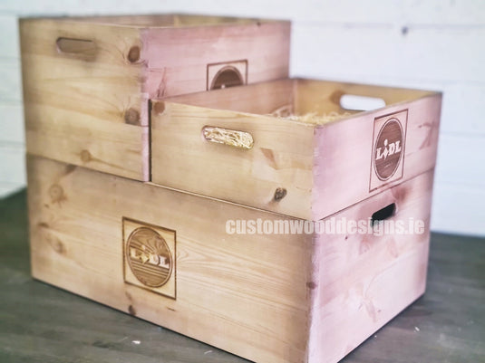 FourStore Pine Wood Box 40 X 30 X 13,5 cm OB4 Box with Handle pin bedroom deco box crate room deco wood wooden box-with-handle-default-title-fourstore-pine-wood-box-40-x-30-x-13-5-cm-ob4-53611852136791