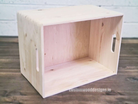 HighFive Pine Wood Box 40 X 30 X 23 cm OB5 Box with Handle pin bedroom deco box room deco wood wooden box-with-handle-default-title-highfive-pine-wood-box-40-x-30-x-23-cm-ob5-53611839226199