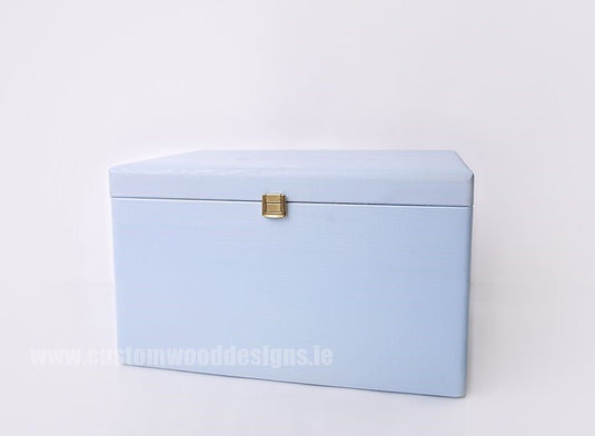 Blue Box Box with Lid pin bedroom deco blue box box box with lid room deco wood wooden box-with-lid-default-title-blue-box-53611820712279