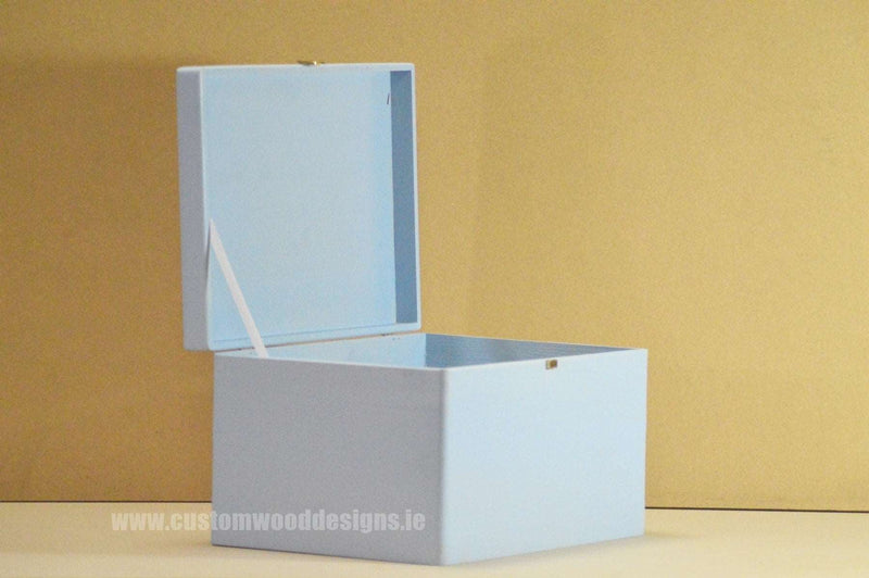 Load image into Gallery viewer, Blue Box Box with Lid pin bedroom deco blue box box box with lid room deco wood wooden box-with-lid-default-title-blue-box-53611823038807
