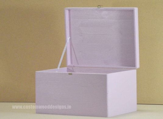 Pink Box PPB1 40 X 30 X 23 cm Box with Lid pin bedroom deco box box with lock container pink box room deco wood wooden box-with-lid-default-title-pink-box-ppb1-40-x-30-x-23-cm-49180136931671