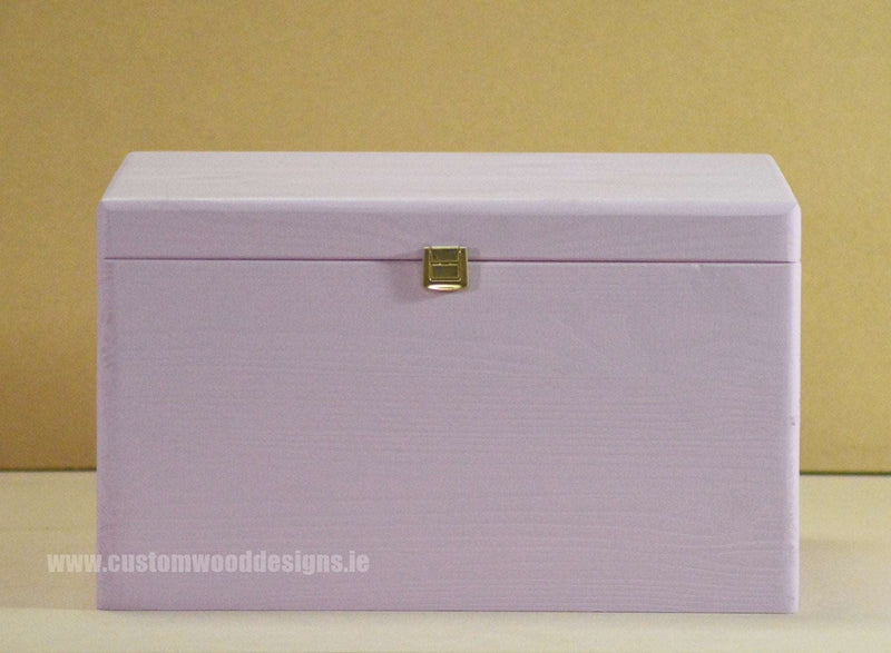 Load image into Gallery viewer, Pink Box PPB1 40 X 30 X 23 cm Box with Lid pin bedroom deco box box with lock container pink box room deco wood wooden box-with-lid-default-title-pink-box-ppb1-40-x-30-x-23-cm-49180137029975
