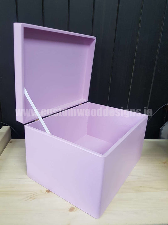 Pink Box PPB1 40 X 30 X 23 cm Box with Lid pin bedroom deco box box with lock container pink box room deco wood wooden box-with-lid-default-title-pink-box-ppb1-40-x-30-x-23-cm-49180137357655