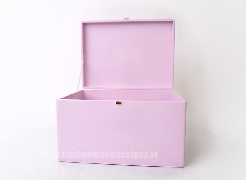 Load image into Gallery viewer, Pink Box PPB1 40 X 30 X 23 cm Box with Lid pin bedroom deco box box with lock container pink box room deco wood wooden box-with-lid-default-title-pink-box-ppb1-40-x-30-x-23-cm-53611816452439
