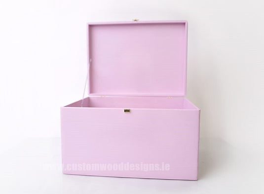 Pink Box PPB1 40 X 30 X 23 cm Box with Lid pin bedroom deco box box with lock container pink box room deco wood wooden box-with-lid-default-title-pink-box-ppb1-40-x-30-x-23-cm-53611816452439