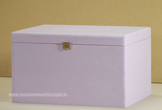 Pink Box PPB1 40 X 30 X 23 cm Box with Lid pin bedroom deco box box with lock container pink box room deco wood wooden box-with-lid-default-title-pink-box-ppb1-40-x-30-x-23-cm-53611818189143