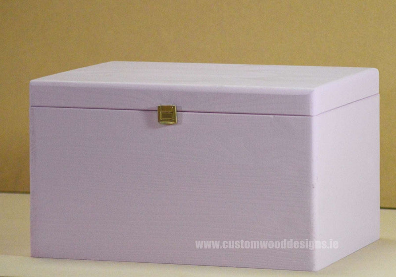 Load image into Gallery viewer, Pink Box PPB1 40 X 30 X 23 cm Box with Lid pin bedroom deco box box with lock container pink box room deco wood wooden box-with-lid-default-title-pink-box-ppb1-40-x-30-x-23-cm-53611823890775
