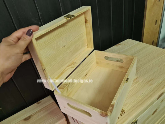Pine Box MPB1 - 30 x 20 x 13.5cm Box with Lid pin __label: Upload Logo bedroom deco box box with lid container gift hamper box lid medium size room deco small box soild wood box wood wooden box-with-lid-unbranded-pine-box-mpb1-30-x-20-x-13-5cm-53612096192855