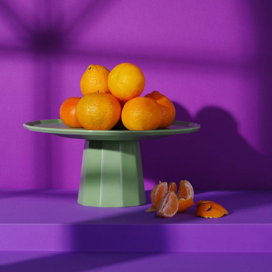 Cake Stand Base Ø110×120mm – Metropolis Pedestal Green (Fine Dine) - Custom Wood DesignsGreen Metropolis Pedestal cake stand base, Ø110×120mm, by Fine Dine, showcasing a sturdy, elegant stand base for cakes.Base for cake stand562536