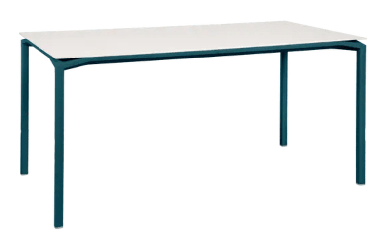 Load image into Gallery viewer, Fermob CALVI AERIS mineral dining table, 160 x 80 cm, six-seater, outdoor table with sleek design and sturdy construction.
