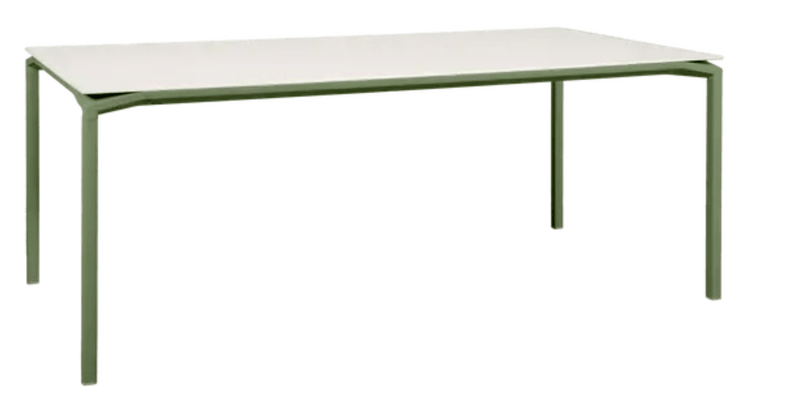 Load image into Gallery viewer, CALVI AERIS Mineral Table 195 x 95 cm Eight Seater - Custom Wood DesignsFermob CALVI AERIS mineral dining table, 195 x 95 cm, with a sleek table top, designed for eight-seater indoor or outdoor use.Dining Table Eight Seater24575186441527Cactus
