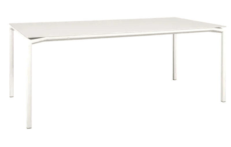 Load image into Gallery viewer, Fermob Calvi Aeris mineral dining table with 195x95 cm tabletop, designed for eight-seater dining.
