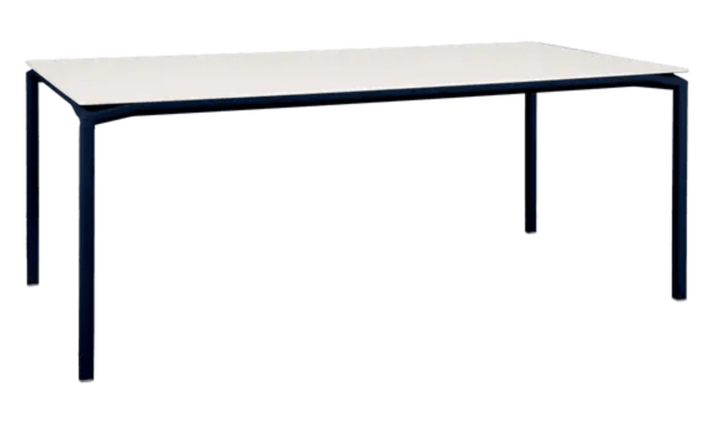 Load image into Gallery viewer, Fermob CALVI AERIS mineral dining table, deep blue, 195x95cm, eight-seater with sleek table top for indoor or outdoor use
