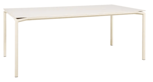 CALVI AERIS Mineral Table 195 x 95 cm Eight Seater - Custom Wood DesignsFermob CALVI AERIS mineral dining table in latte color, 195x95 cm, eight-seater with sleek tabletop design.Dining Table Eight Seater24575187336439Ice Mint