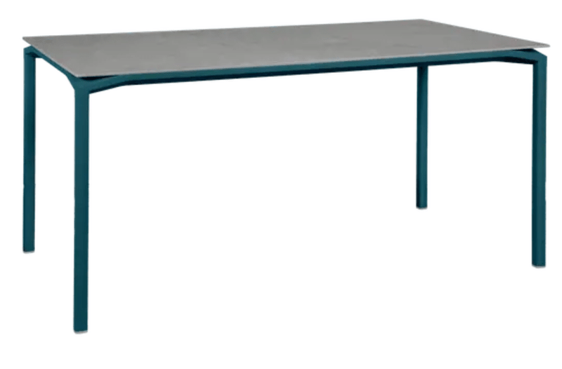 Load image into Gallery viewer, CALVI Creta Mineral Table 160 x 80 cm Six Seater - Custom Wood DesignsFermob Calvi Creta Mineral dining table in Acapulco Grey, 160x80 cm, six-seater outdoor table with six chairs.Dining Table24575185856951Acapulco
