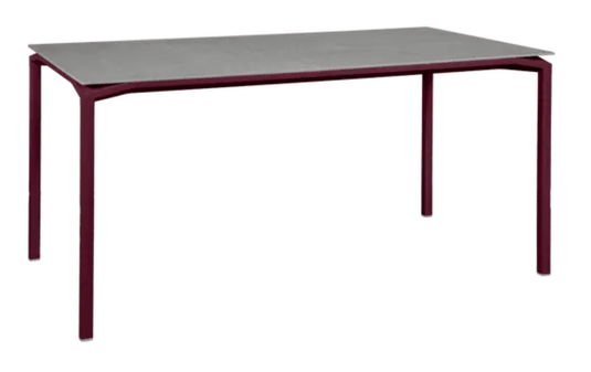 CALVI Creta Mineral Table 160 x 80 cm Six Seater - Custom Wood DesignsFermob CALVI Creta mineral dining table in black, gray, and cherry colors, 160x80 cm, six-seater outdoor table.Dining Table24575185320247Black Cherry