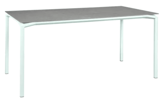CALVI Creta Mineral Table 160 x 80 cm Six Seater - Custom Wood DesignsFermob CALVI Creta Mineral dining table in Ice Mint Grey, 160x80 cm, six-seater with modern outdoor design.Dining Table24575184558103Ice Mint