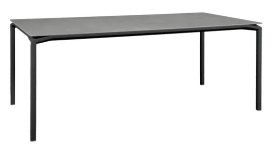CALVI Kreta Mineral Table 195 x 95 cm Eight Seater - Custom Wood DesignsFermob CALVI Kreta mineral dining table in antracite grey, 195x95 cm, eight-seater with durable stone tabletop.Dining Table Eight Seater24575188754039Antracite