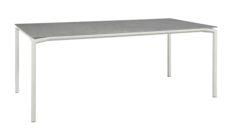 Load image into Gallery viewer, CALVI Kreta Mineral Table 195 x 95 cm Eight Seater - Custom Wood DesignsFermob CALVI Kreta mineral dining table, 195x95 cm, gray stone surface, eight-seater outdoor table, modern designDining Table Eight Seater24575188588503Cley Grey
