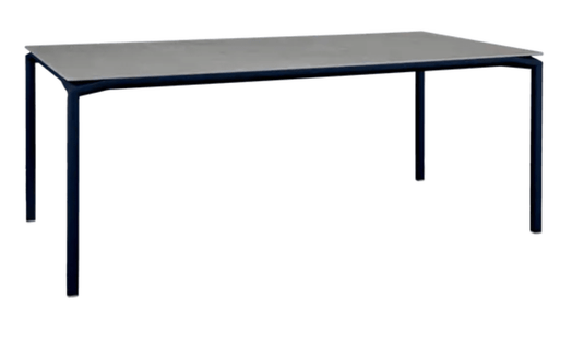 CALVI Kreta Mineral Table 195 x 95 cm Eight Seater - Custom Wood DesignsFermob CALVI Kreta mineral dining table in deep blue, 195x95 cm, eight-seater with durable tabletop for outdoor or indoor use.Dining Table Eight Seater24575189483415Deep Blue