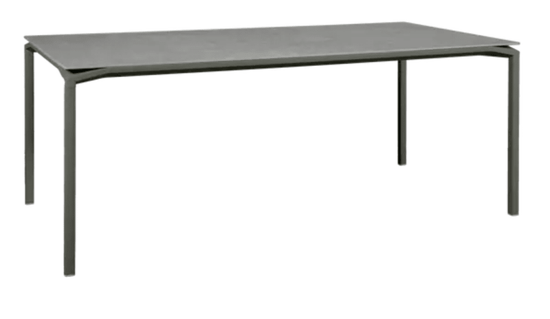 Load image into Gallery viewer, Fermob CALVI Kreta mineral dining table, 195x95cm, sturdy eight-seater with a textured stone tabletop, ideal for outdoor dining.
