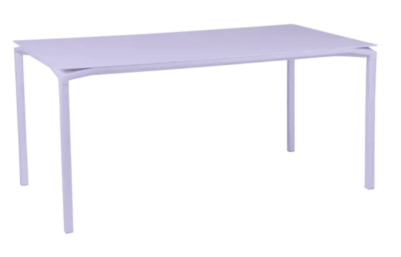 Load image into Gallery viewer, Fermob CALVI rectangular kitchen table, 160x80 cm, six-seater with a modern design, shown in a bright setting.
