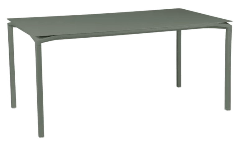 Load image into Gallery viewer, CALVI Rectangular Table 160 x 80 cm Six Seater - Custom Wood DesignsFermob Calvi rectangular kitchen table in wood, 160 x 80 cm, six-seater, with a sleek modern design and natural wood finish.Kitchen Table24575188678071Rosemary
