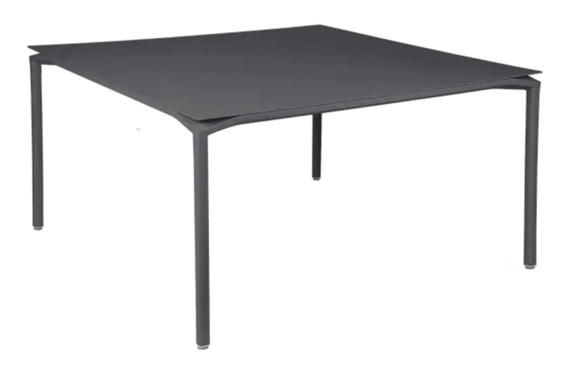 Load image into Gallery viewer, CALVI Square Table 140 x 140 cm Eight Seater - Custom Wood DesignsFermob CALVI square dining table in antracite color, 140x140 cm, eight-seater metal table for modern dining spaces.Dining Table24575186231127Antracite
