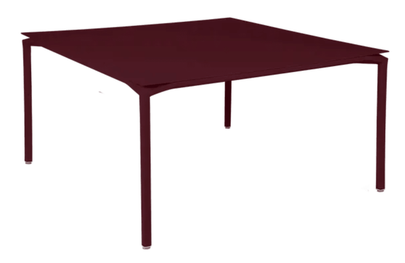 Load image into Gallery viewer, CALVI Square Table 140 x 140 cm Eight Seater - Custom Wood DesignsFermob CALVI square dining table in black cherry finish, 140x140 cm, suitable for eight diners, metal construction, stylish designDining Table24575187855415Black Cherry
