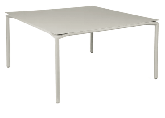CALVI Square Table 140 x 140 cm Eight Seater - Custom Wood DesignsFermob CALVI square metal dining table, 140x140 cm, eight seater with sleek design and sturdy construction.Dining Table24575186065591Cley Grey