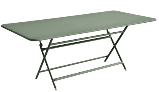 Fermob Caractère foldable outdoor table, 190x90 cm, eight-seater, with cactus design, suitable for outdoor dining and gatherings