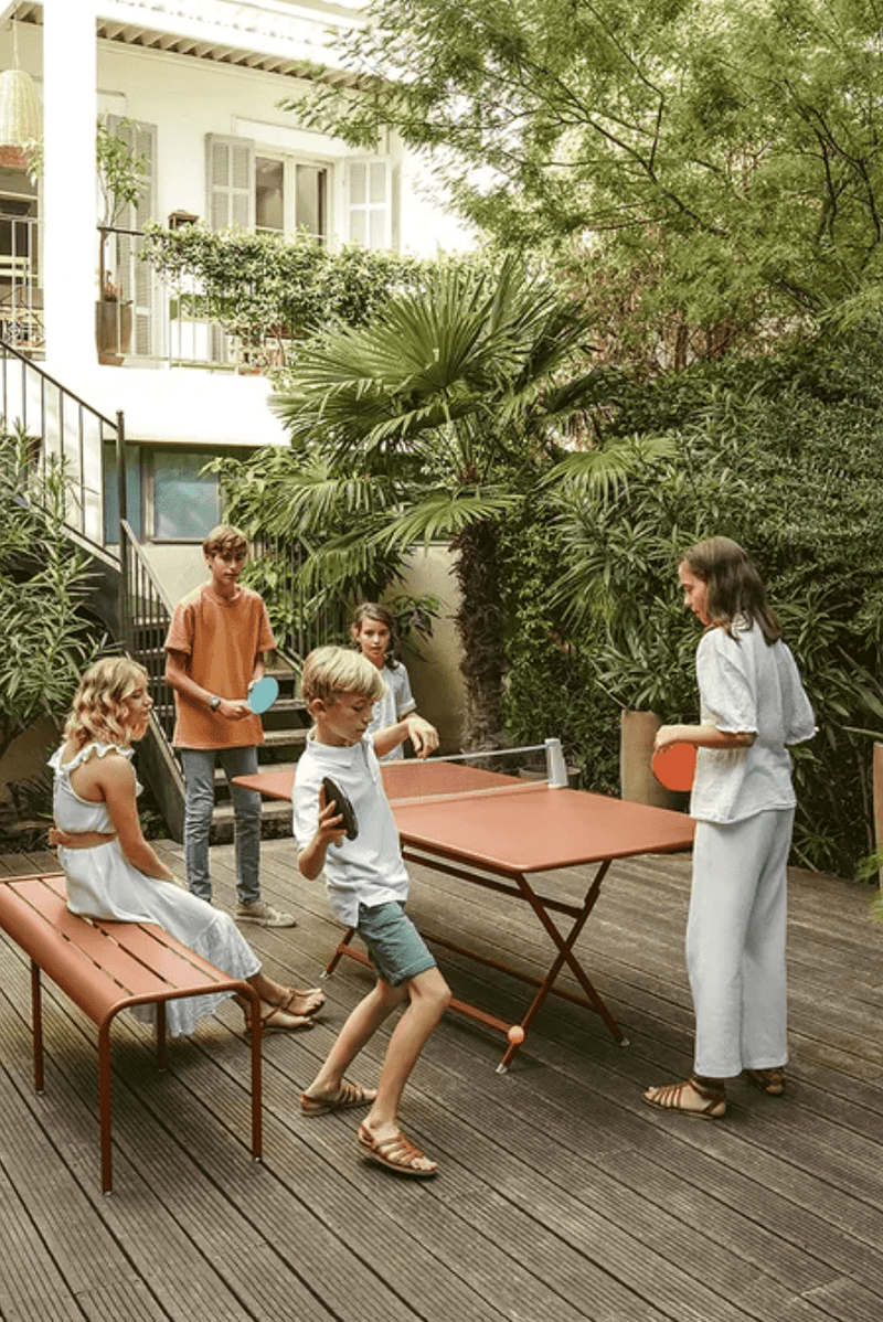 Load image into Gallery viewer, Fermob CARACTÈRE foldable outdoor table, 190 x 90 cm, eight-seater, with a sleek design and sturdy legs, suitable for outdoor dining.
