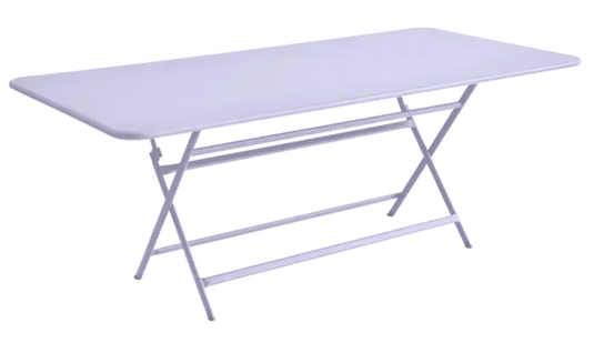 Fermob Caractère foldable outdoor table, 190x90cm, eight seater, ideal for outdoor dining and gatherings.