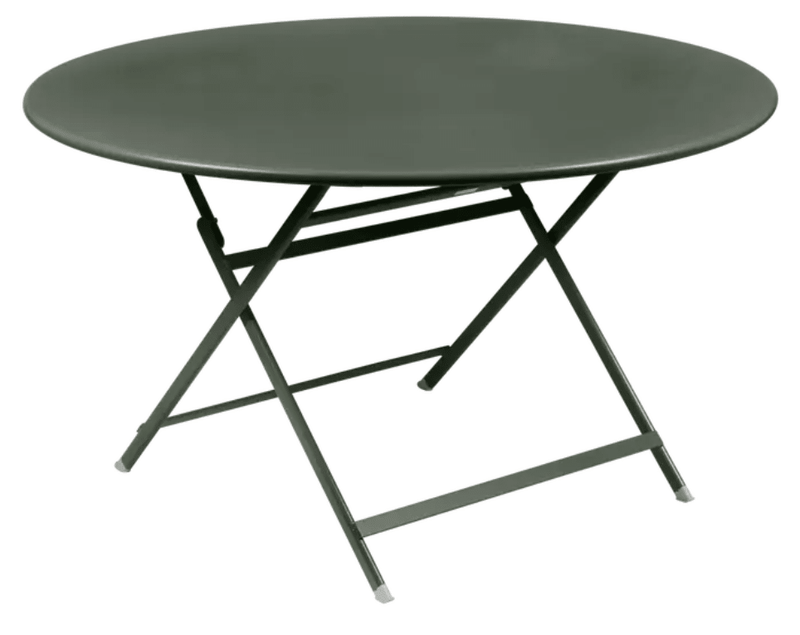 Load image into Gallery viewer, Fermob Caractère foldable metal table, 128 cm diameter, eight-seater with a modern design and sturdy metal frame.
